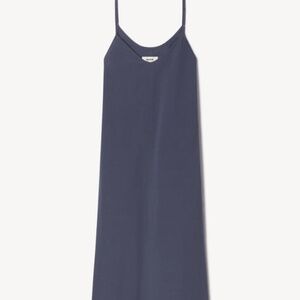 Buck Mason MAINSTAY COTTON MAXI SLIP DRESS BAY BLUE M